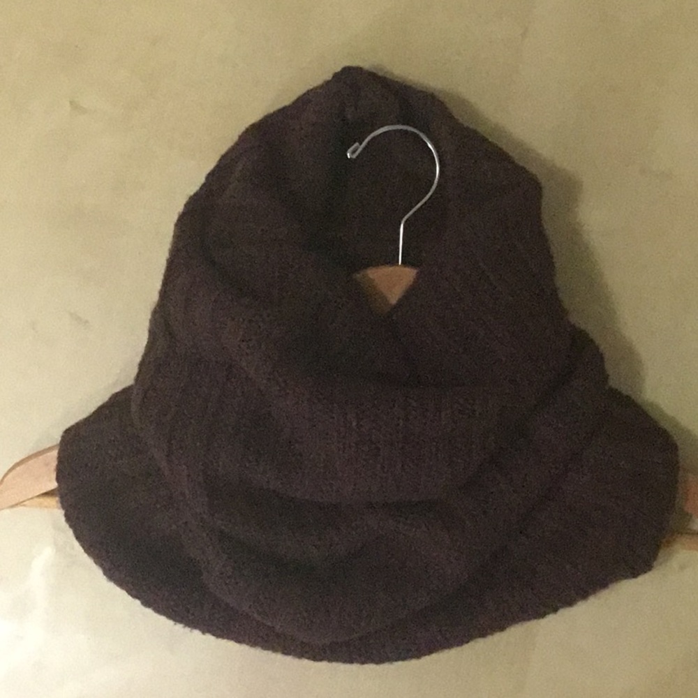 Knit Neck warmer, Brown/Wine